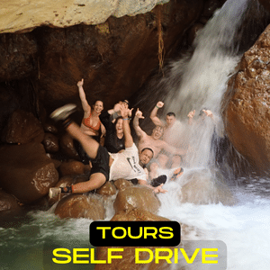 Tours Self drive la leona waterfall