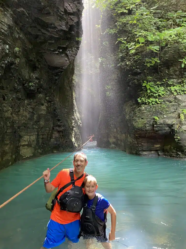 La Leona Waterfall with kids