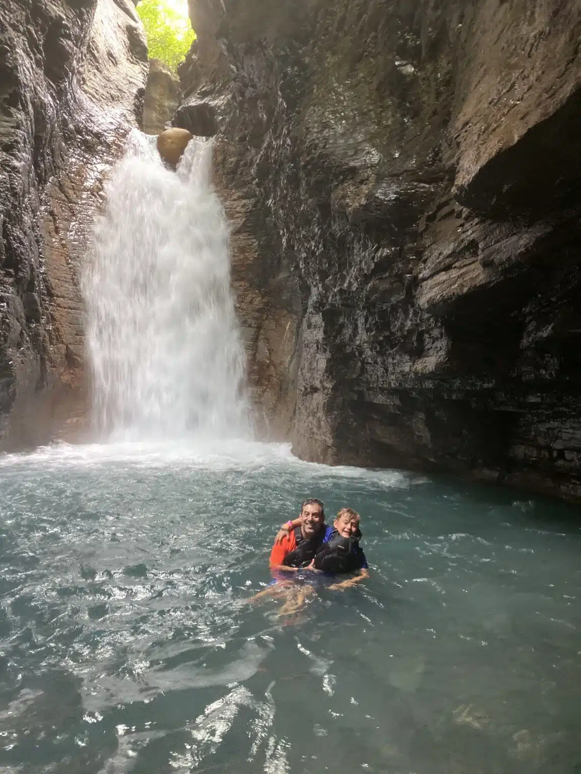 La Leona Waterfall with kids