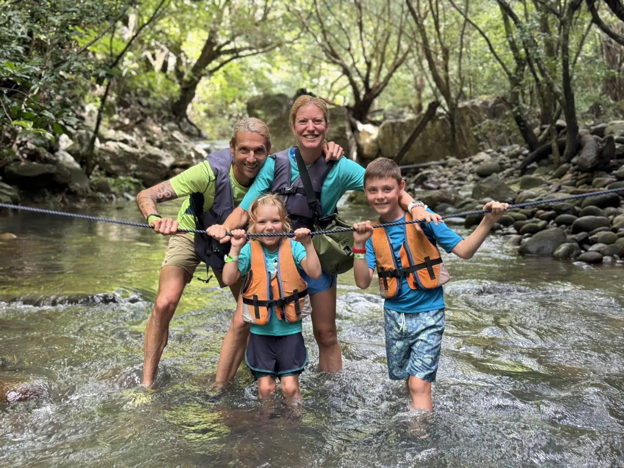 La Leona Waterfall with kids