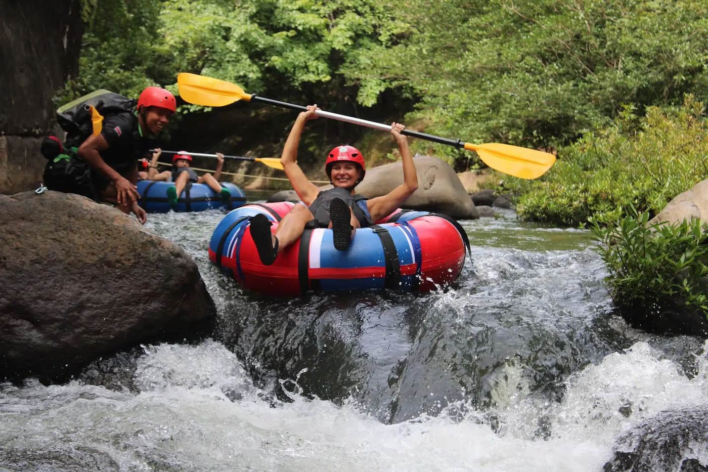 river tubing tour with lunch at the la leona restaurant