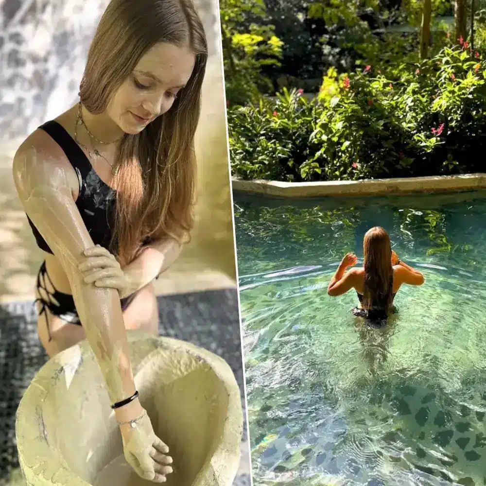 hot springs and volcanic mud bath from liberia